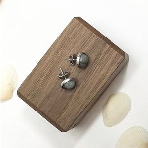 Labradorite 8mm Studs